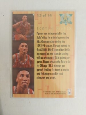 1993-94 Fleer Ultra All-NBA Team Scottie Pippen #13 | eBay