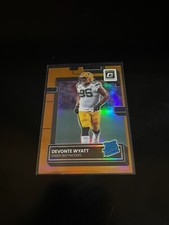 Devonte Wyatt 2022 Donruss Optic Orange Prizm /199 Packers 255 PWE