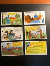 Old Vintage Humorous Postcard s " LAFF O GRAM" (6) a Made in USA