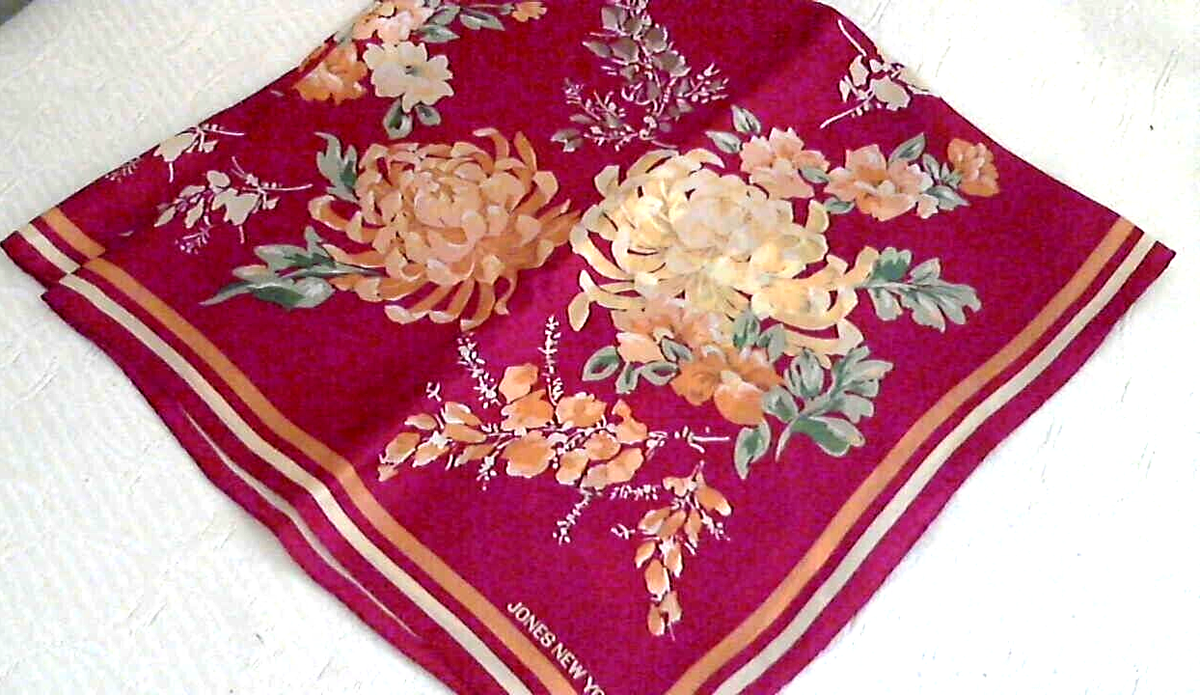 100% Silk Scarf by JONES NY 28
