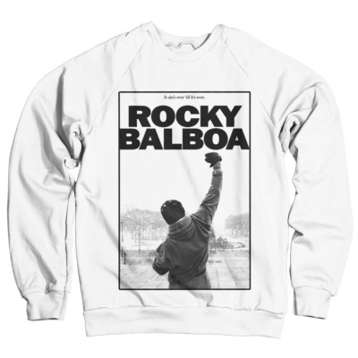 Officially Licensed Rocky Balboa It Ain't Over Sweatshirt S-XXL