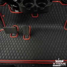 Xtreme Mats EZGO Golf Cart Mat, Full Coverage Floor Liner RED Fits RXV 2008-2022