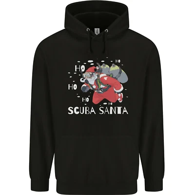 Ho Ho Ho Scuba Santa Taucher Weihnachten Herren Kapuzenpullover - Bild 1 von 2