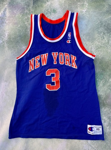 Vintage Champion NBA New York Knicks John Stark #3 Jersey Size 48.