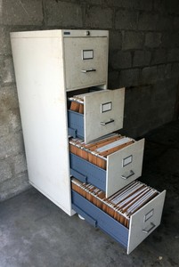 Ancien Meuble Classeur Industriel De 4 Tiroirs Pour Dossiers Suspendus Ebay