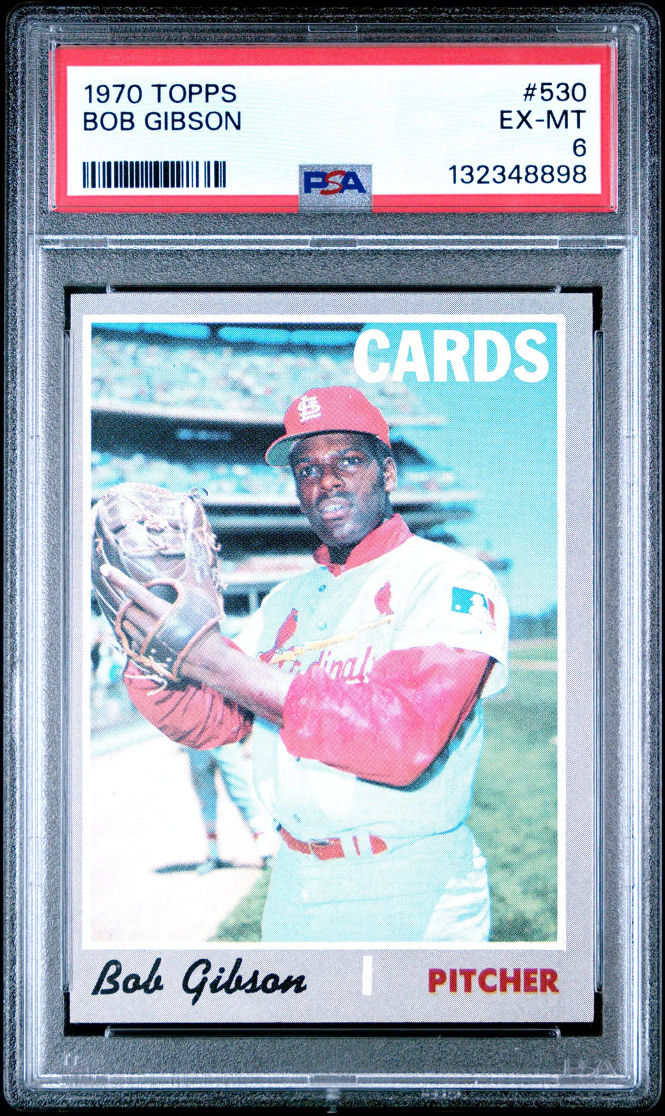 1970 Topps #530 Bob Gibson PSA 6 EX-MT 
