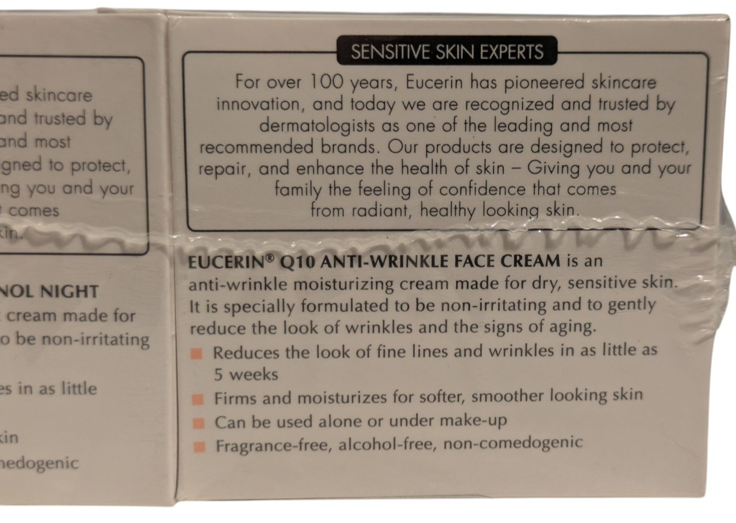 Eucerin Q10 Anti Wrinkle Face Cream Moisturizer Bundle Day & Night Formula NEW