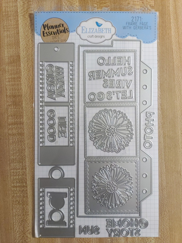 Elizabeth Craft Designs Planner Essentials Cutting Die Set #2171 Frame w/Gerbera