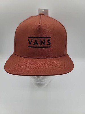 Vans Half Box Snapback Hat in tortoise brown.