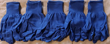 Kids Unisex Accessory Set Washable Travel Carry On Lot Blue Stretch Thin Glove
