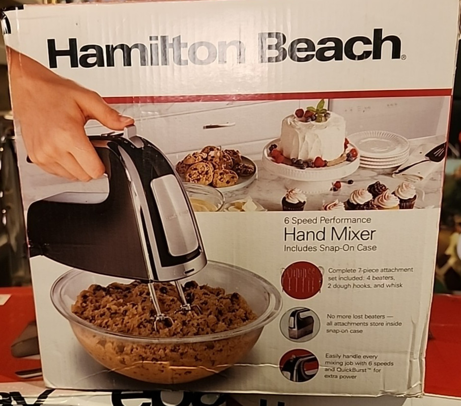 Hamilton Beach 62619E Power Deluxe 6-Speed Electric Hand Mix
