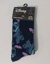 Brand New x1 Disney Lilo Stitch Dark Blue Stitch Sock Size 9-13