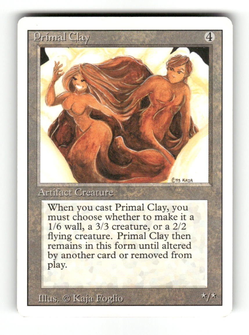 Primal Clay Rare Revised Edition Magic: The Gathering Near Mint