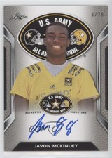 2016 Leaf US Army All-American Bowl Tour Silver 3/25 Javon McKinley Auto 0af