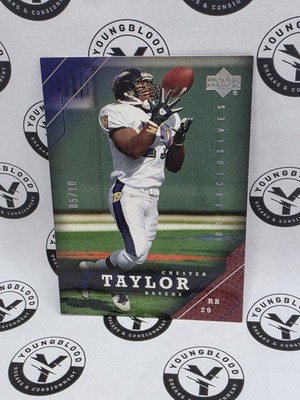 2005 Upper Deck Chester Taylor #193 UD Exclusives 05/10