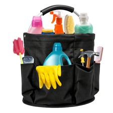 17L Cleaning Caddy with Handle, Foldable Cleaning Supplies Organizer, Portabl...
