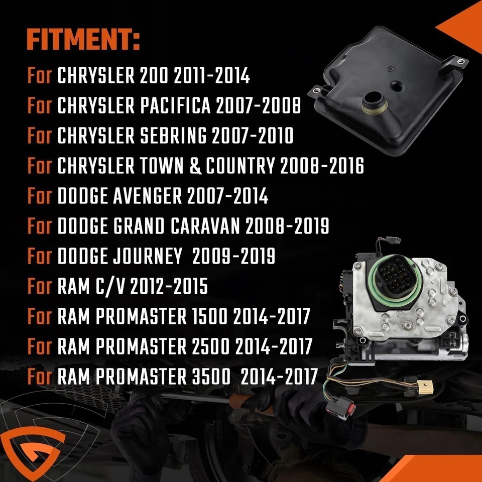 Kit pacote de solenóide de mudança para 2006-2018 Dodge Journey Grand Caravan Chrysler 62TE - Imagem 2 de 4