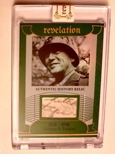 General GEORGE S. PATTON “Taps” HANDWRITING ETERNAL -like leaf metal pop century