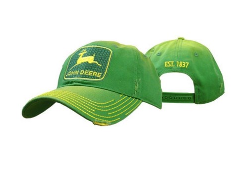 LP48321 - John Deere Distressed Green Hat