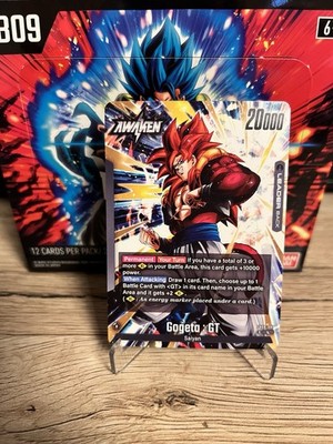 Gogeta Gt Fb09-097 Leader Dual Evolution Dragonball Fusion World