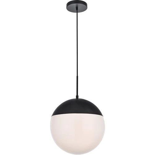 Living District LD6044BK Eclipse 1 Light 14 inch Black Pendant Ceiling Light - Picture 3 of 6