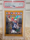 2008 Topps Chrome - Tom Brady #TC121 Gold Refractor 105/199, Pop 7 with PSA 8
