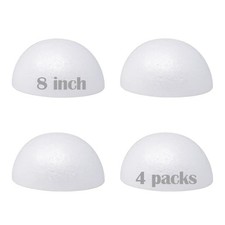 8" Craft Foam Half - Smooth Half Foam Polystyrene Balls for Craft and Project...