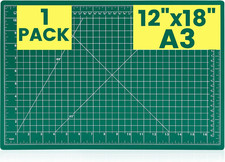 Cutting Mat 12"X18", 1 Pack Double-Sided 5-Ply Self Healing Sewing Cutting Mat,