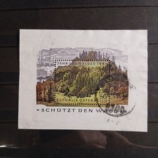 Austria Blok 7 Rok Lasu 1985 (marka nr 1819) Stemplowany 