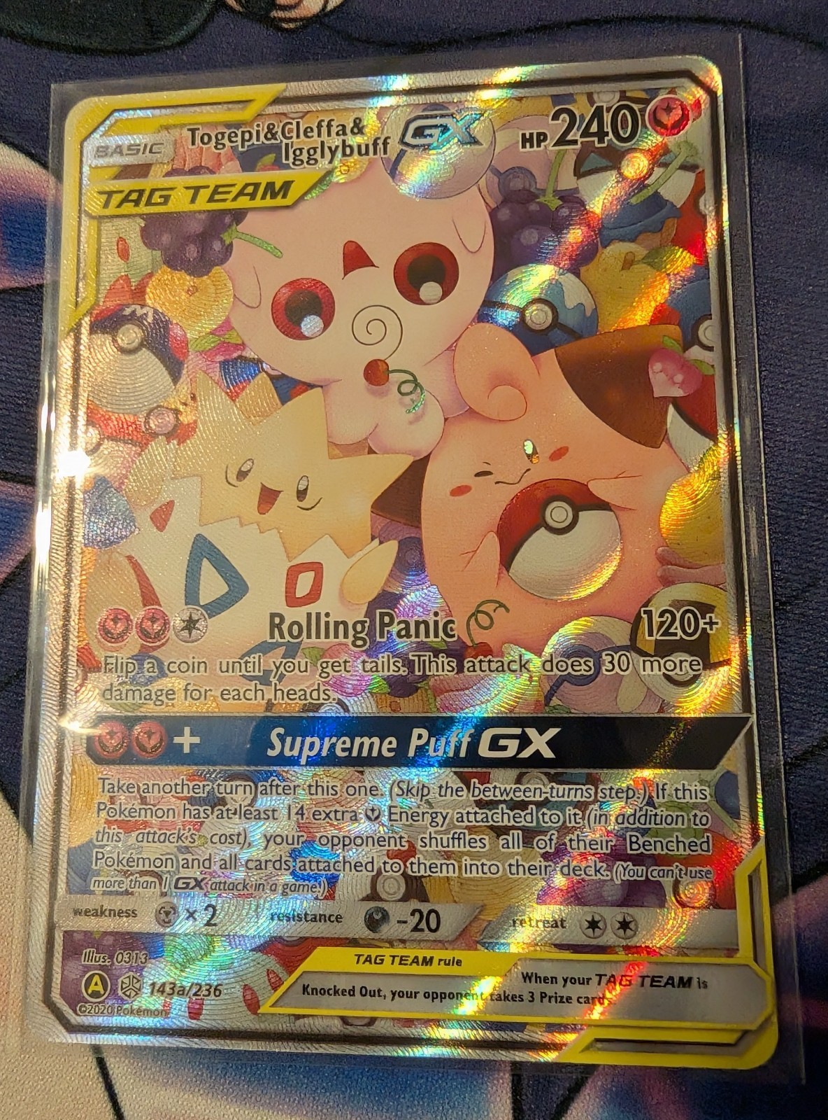 Pokémon Togepi & Cleffa & Igglybuff GX 143A/236 Alternate Art Holo Promo