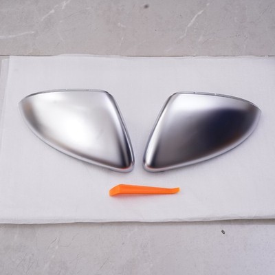 Paar Spiegelkappen Gehäuse Spiegelgehäus Matt Silber Für VW Golf 7/7.5 Touran 5T