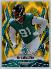 Arik Armstead 2025 Panini Phoenix Yellow Lava /125 #46 Jacksonville Jaguars
