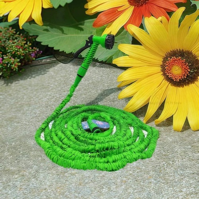 #ad Expandable Garden Hose with 7 Function High Pressure Spray Nozzle Flexible Magic $7.59