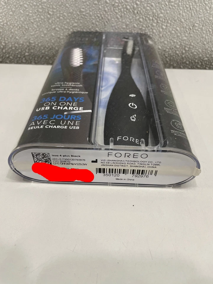 Cepillo de dientes sónico ultra higiénico Foreo issa 4 Plus, negro Foto 4 de 4