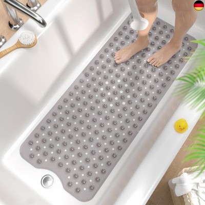 Badewannenmatte rutschfest, 101 x 40cm Extra Lange Antirutschmatte Badewanne, Du