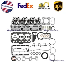 3TNV70-HGE 3TNV70-AJUV Cylinder Head+Full Gasket Kit For Yanmar 3TNV70 Engine