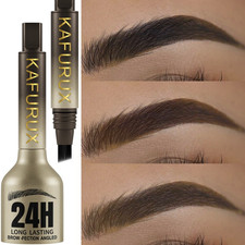 1pc 3D Eyebrow Pencil Hair-Like Stroke Brush Waterproof Brow Enhancer - NEW