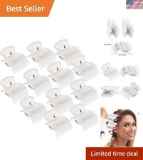 12-Pack Heat-Resistant Hot Roller Hair Curler Clips for Effortless Styling