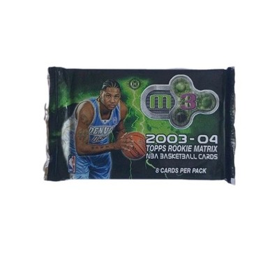 PACK 2003-04 TOPPS ROOKIE MATRIX Basketball (8 Karten) Look Auto RC LeBron James