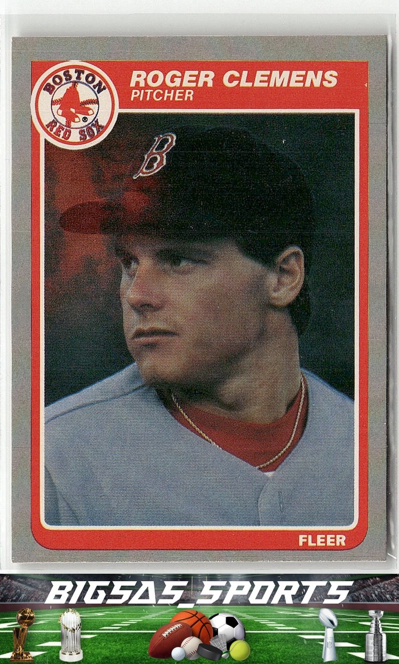 1985 Fleer Roger Clemens #155 Boston Red Sox RC Rookie