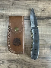 Gladius Damascus Steel 8 Inch Folding Pocket Knife with Sheath