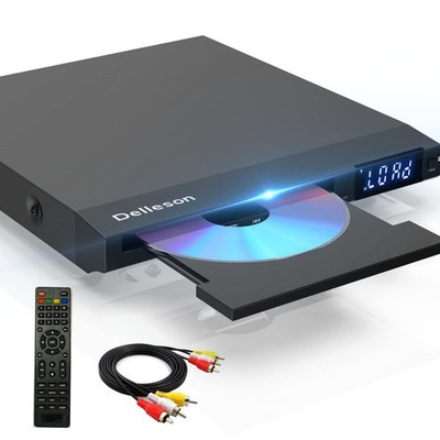 DVD Player, Players for TV, All Region Free Compact Black 