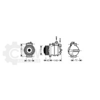 Kompressor Klimaanlage FüR Mercedes-Benz C-Klasse Bj.07-08