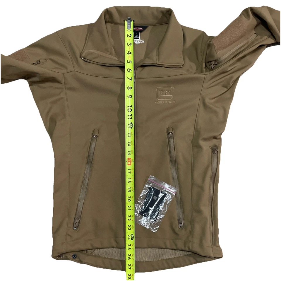 Tru-Spec x GLOCK Mens Jacket Zip Up Outdoor Coat Fleece Lined Sm Coyote Brown - Image 3 of 4