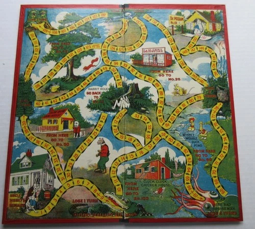 Vintage Board Game UNCLE WIGGILY Game Parker Bros 1960's BOARD ONLY