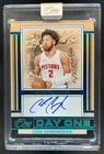 2024-25 Panini One and Cade Cunningham Day Signatures Platinum Auto #1/1 Pistons