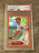 2012 Topps Chrome - Adam LaRoche #211 Orange Refractor PSA 10