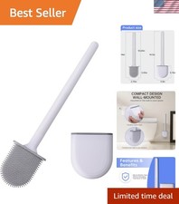 RV Toilet Bowl Brush, Toilet Brush Silicone Won't Damage Toilets, Wall Mounte...