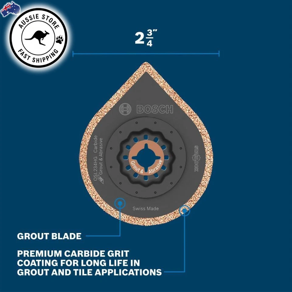 Bosch OSL234HG Starlock Hybrid Grout Blade, 2-3/4" 2-3/4  - image 3 of 4