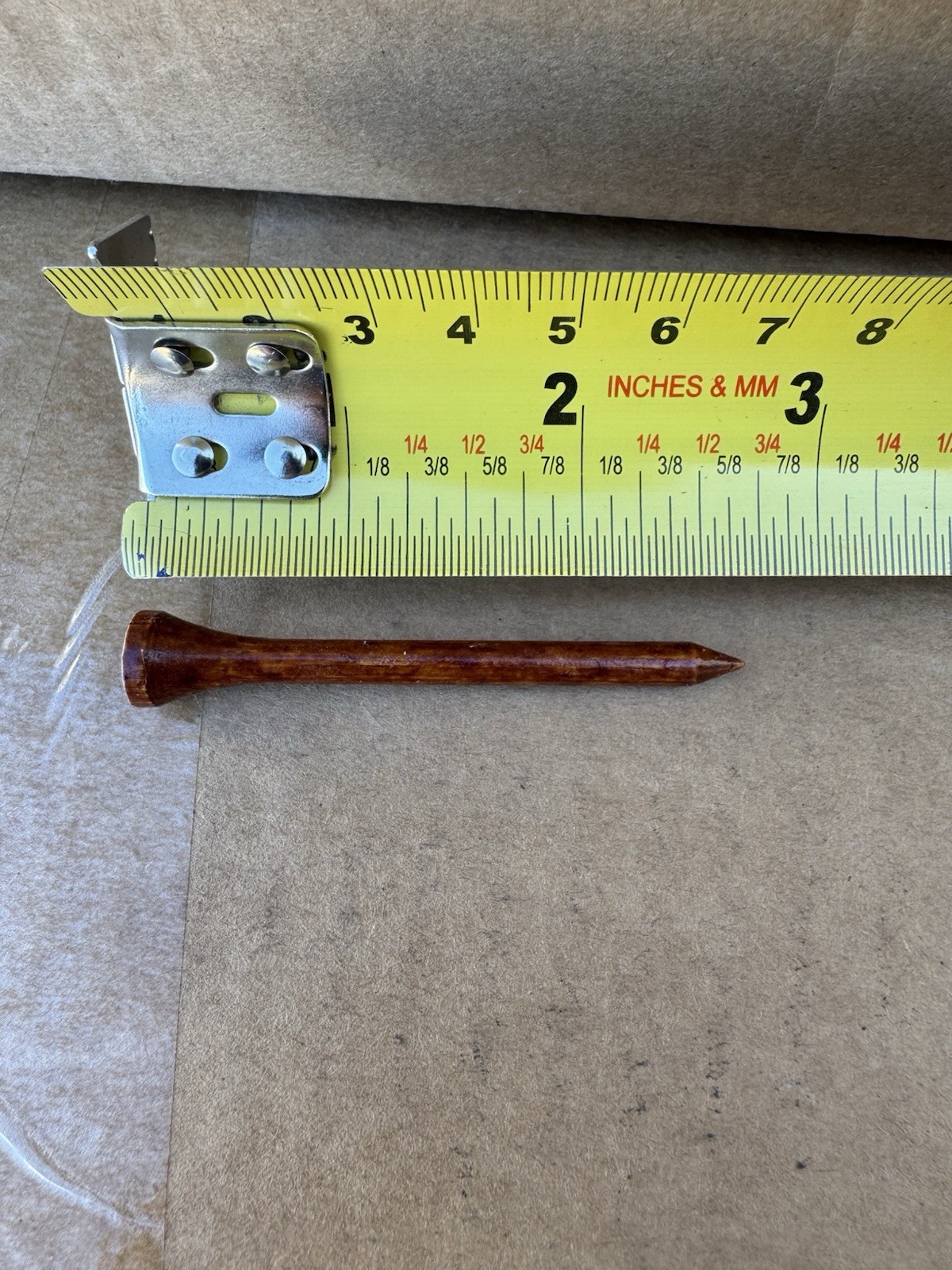 200 Pack Bamboo Golf Tees in Bulk (2 3/4 inch, Dark Natural Wood Color) 2.75"